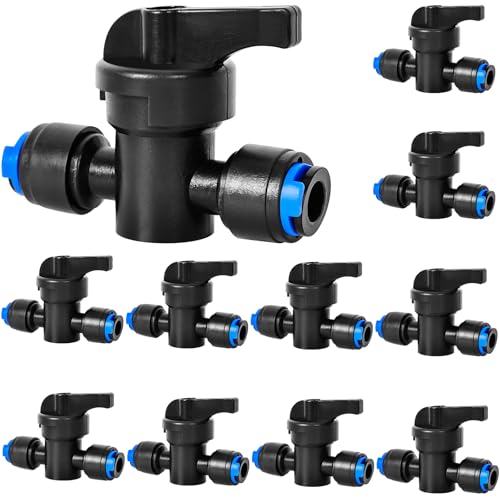 10 Pack 1 4" Drip Irrigation Shut Off Valve (10 Count)