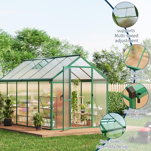 6 x 10 FT Greenhouse (Green / 6x10FT)