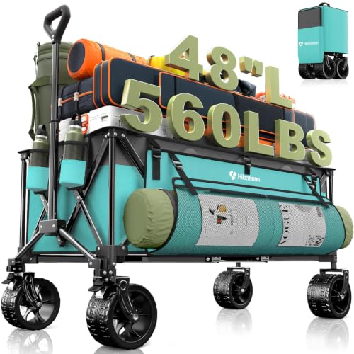 48'' Extra Large Collapsible Wagon (Turquoise)