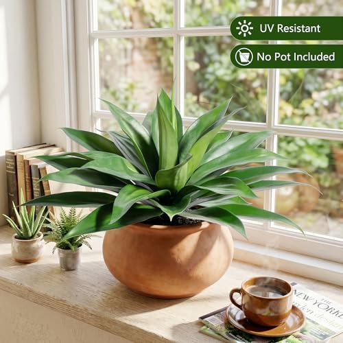 28 Inch Artificial Agave Plants Outdoor Set of 2 (2 Count)