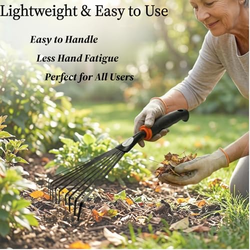 2 Pack Small Hand Rake for Gardening (2 Count)