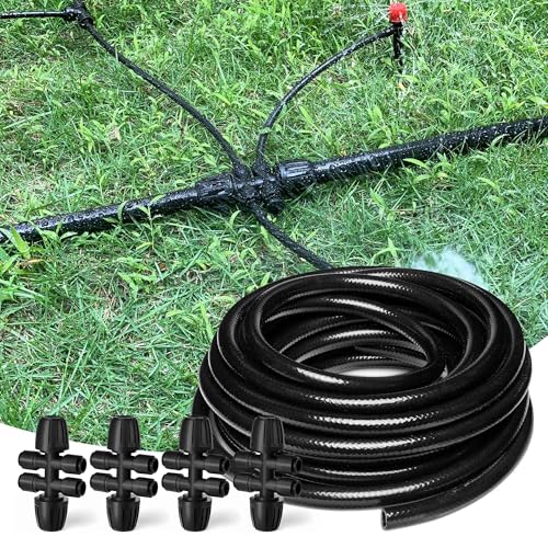 50FT 1 2 Inch Drip Irrigation Tubing with 4 Pack 1