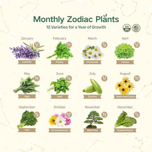 Lush&Dew Zodiac Garden Seed Bank Earth Sign (16 Count)