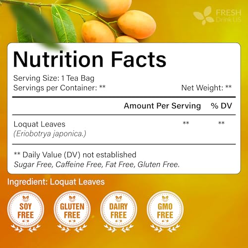 Premium 40 Bags Loquat Leaf Tea (40 Tea Bags)