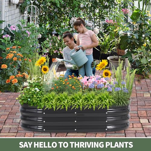 Galvanized Raised Garden Bed Outdoor (2 Count)