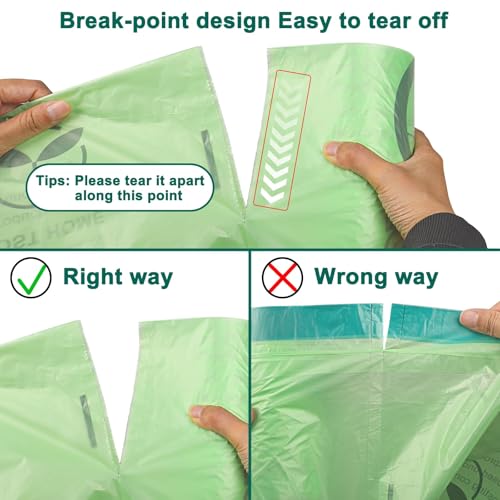 13 Gallon 200 Count Compostable Trash Bags with Home (50 Count)
