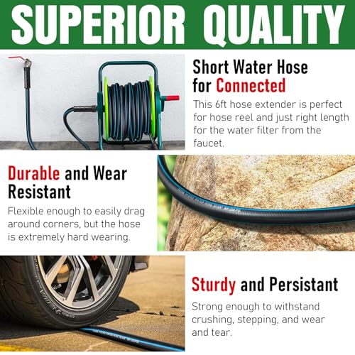 Heavy Duty Garden Hose 6ft (16 Ounce)