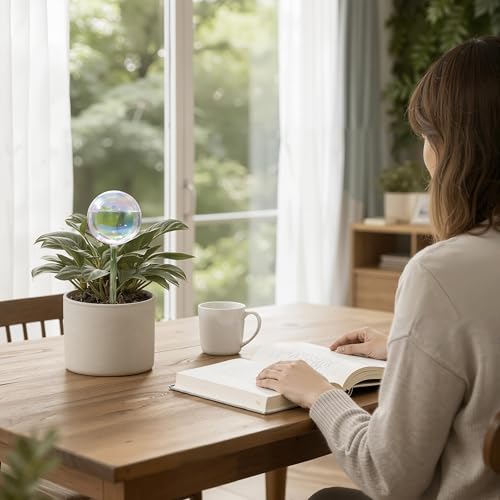 13 oz Up to 2 Weeks Extra Large Plant Self Watering Globes (XL (13 oz) – 4 Pack)