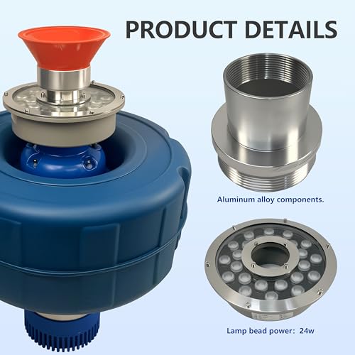 RGB LED Pond Fountain Aerator 750W with Color