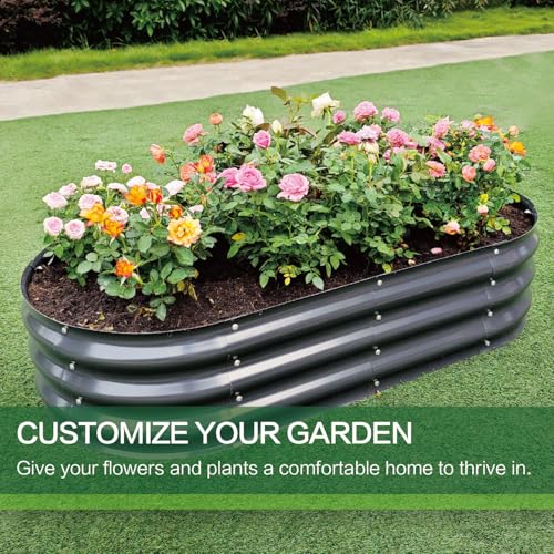Gardmax Galvanized Raised Garden Bed