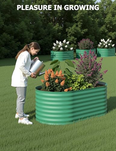 2 Pcs Raised Garden Beds Outdoor 4x2x2 ft (2 Count)