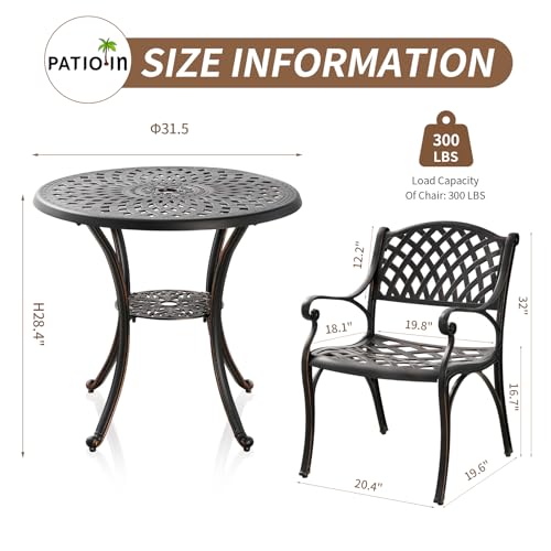 Cast Aluminum Patio Dining Set