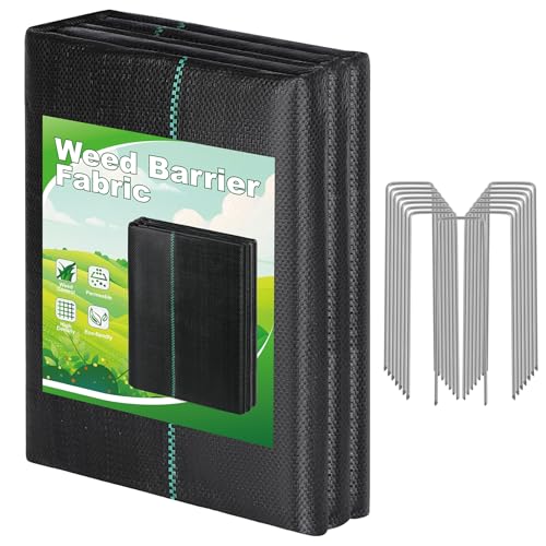 4FT x 50FT Heavy Duty Weed Barrier Fabric (4FTx50FT)