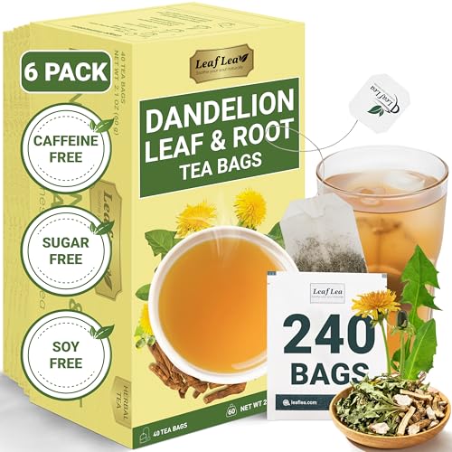 Dandelion Root & Leaf Tea Bags (240 Tea Bags (Pack of 6))