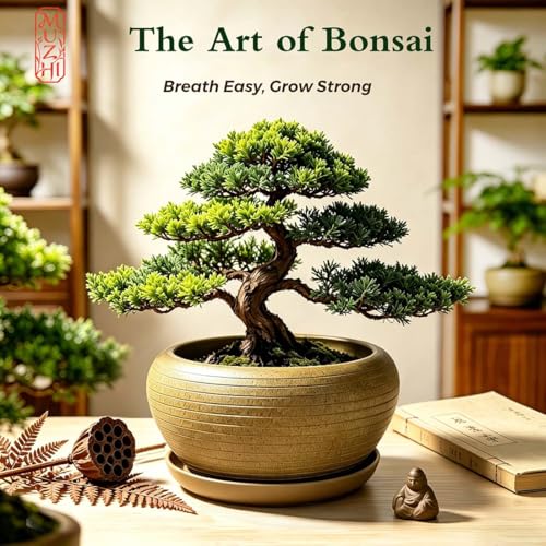 9.5” Round Large Ceramic Bonsai Bowl Planter (9.5")