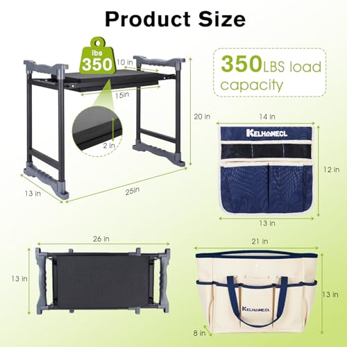 Garden Kneeler and Seat with Umbrella