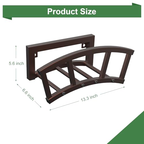 2 Pack Garden Hose Holder Wall Mounted (2 Count)