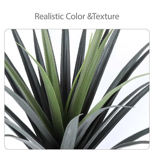 44inch Artificial Agave Plant Potted Plants Fake Agave Plant for Home Office Garden Indoor Outdoor Decoration