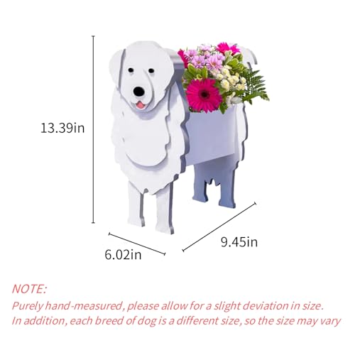Great Pyrenees Dog Planter Pots