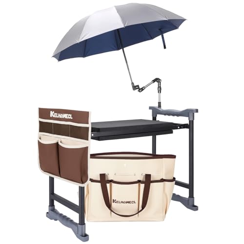 Garden Kneeler and Seat with Umbrella