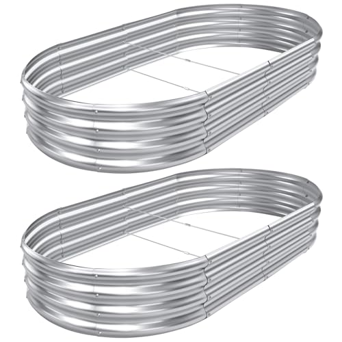 2pack 8×4×1ft Raised Garden Bed (2 Count)