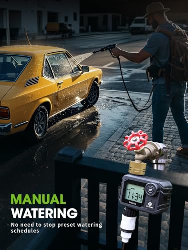Water Timer for Garden Hose Faucet with Brass Inlet