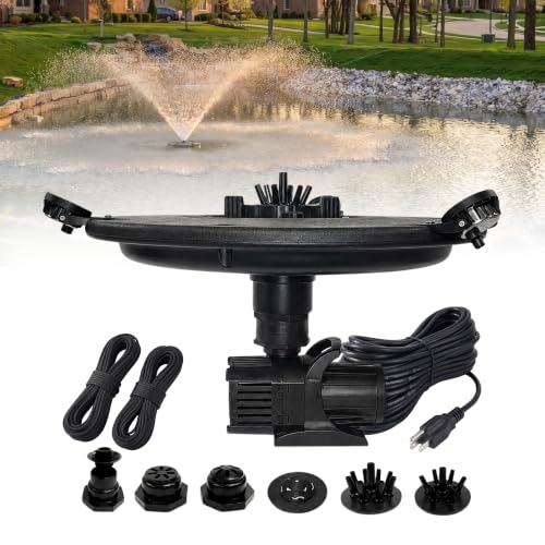 1 2 HP Floating Fountain & Aerator for Ponds and Lakes with 100 ft Cord