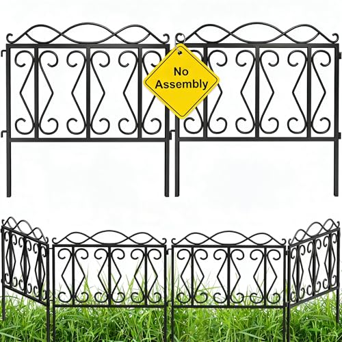 AMAGABELI 5 Panels 24in (Black Curved Hook / 24in(H) x 10ft(L))