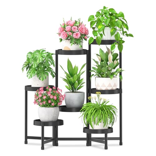 7 Tier Folding Plant Stand Indoor Outdoor (7 Count)