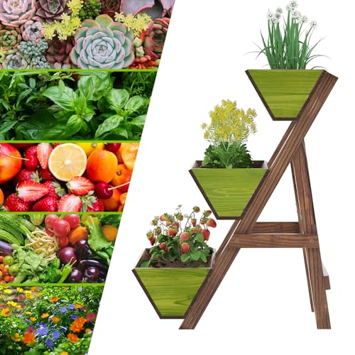 Vertical Garden Planter 3 Tier Raised Garden Bed Tiered Planter Box Outdoor