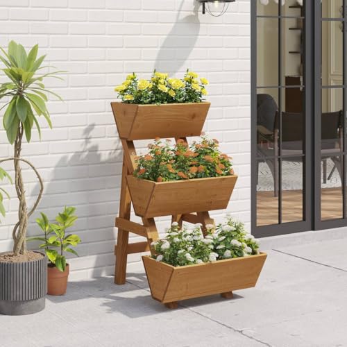 3 Tier Vertical Garden Planter Raised Garden Bed Tiered Planter Box Outdoor