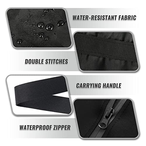 Outdoor Patio Cushion Storage Bags 68Inch Waterproof Extra Large Patio Furniture Cover Cushion Storage Bag with Handle and Zipper (2 Count)