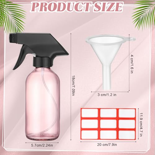 12 Pcs 8 oz Glass Spray Bottles (12 Count)