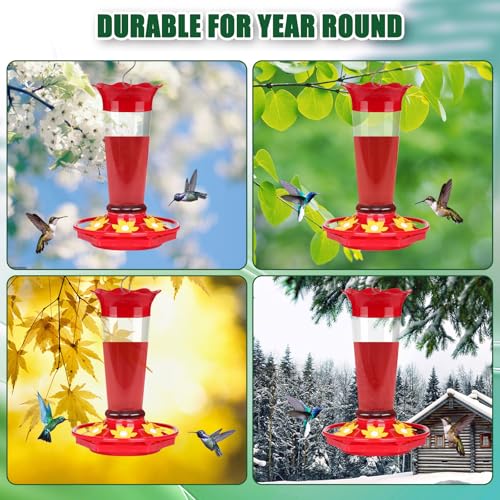 10oz Plastic Hummingbird Feeders for Outdoors (2 Count)