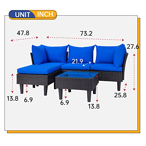 5 Piece Patio Furniture Set