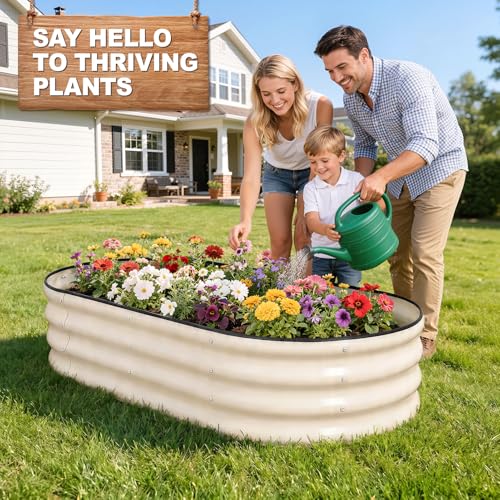 Galvanized Raised Garden Bed Outdoor (2 Count)