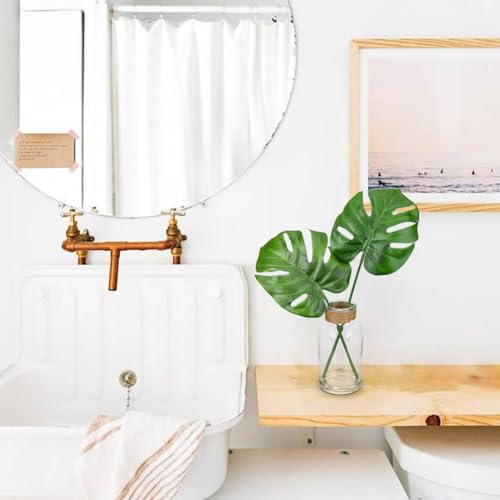 Artificial Plant in Glass Vase with Faux Water