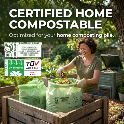 33 Gallon Compostable Trash Bags (40 Count)