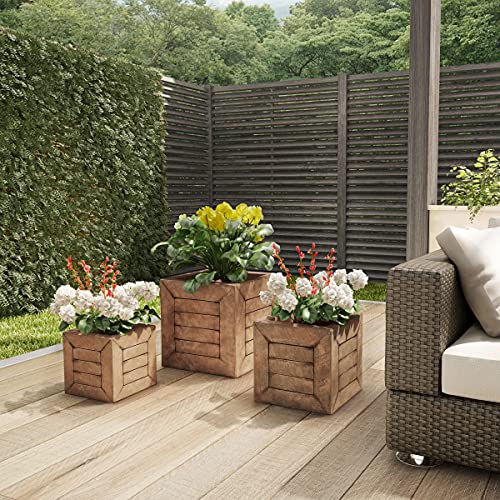 Fiber Clay Planters (3 Count)