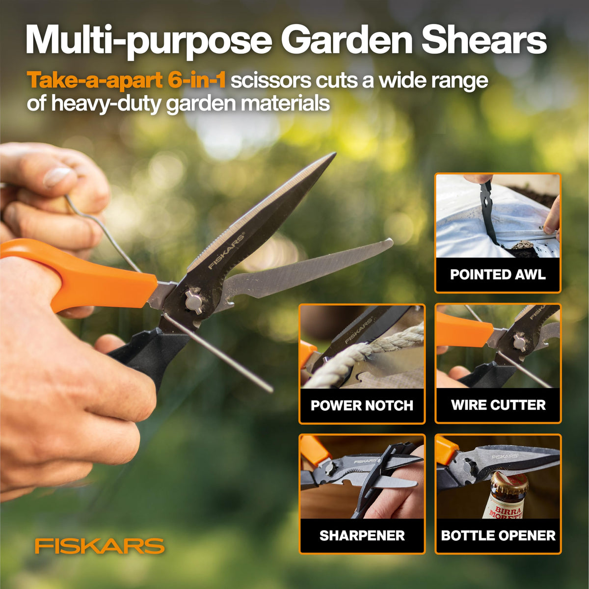 6 Piece Indoor DIY and Outdoor Gardening Home Essentials Tool Set (6 Count)