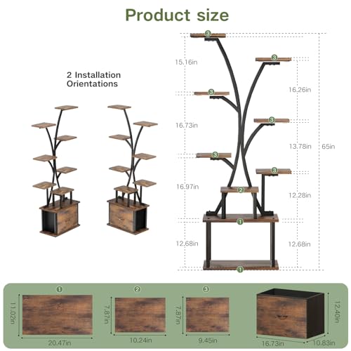 Plant Stand with Grow Light
