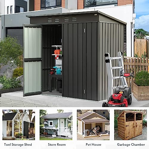 Domi Outdoor Storage Shed 6' x 4.5’