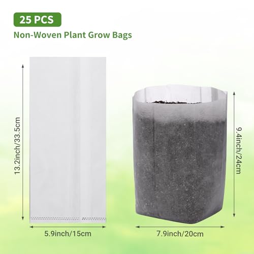 12.6"x13.4" Seedling Bags (25 Count)