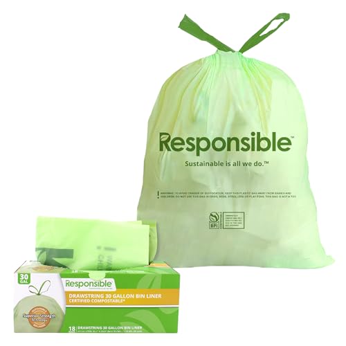 Kitchen Bin Liners (30 Gallon Drawstring / 30 Gallon (90 Count))