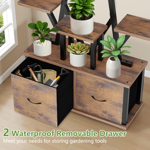 Plant Stand Indoor with Grow Lights