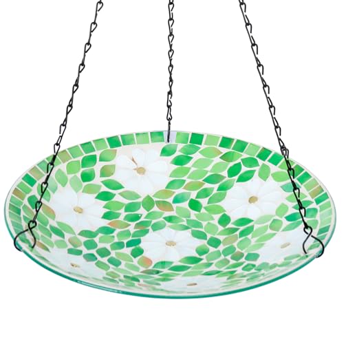 Hanging Mosaic Bird Bath Outdoor