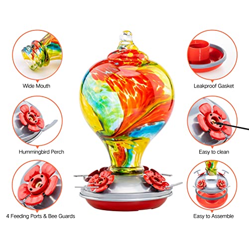 32OZ Hummingbird Feeders Hanging