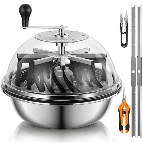 16" Bud Leaf Bowl Trimmer with Clear Dome