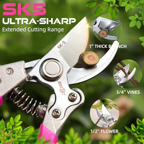 8.5" Bypass Pruning Shears for Women