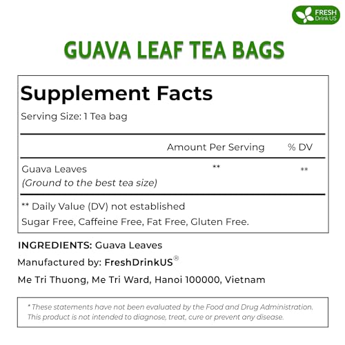 Premium 15 Guava Leaf Tea Bags (15 Tea Bags)